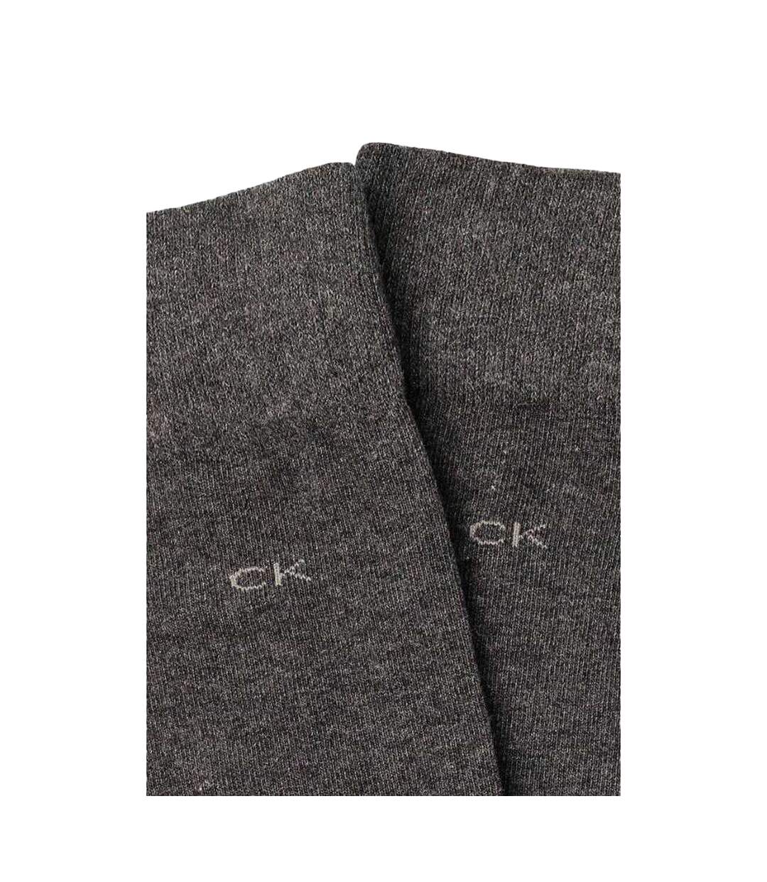 Chaussettes Motif/style Logo Brodé Homme Gris Calvin Klein-2