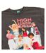 T-shirt Motif/style Rétro Adulte Charbon High School Musical-3