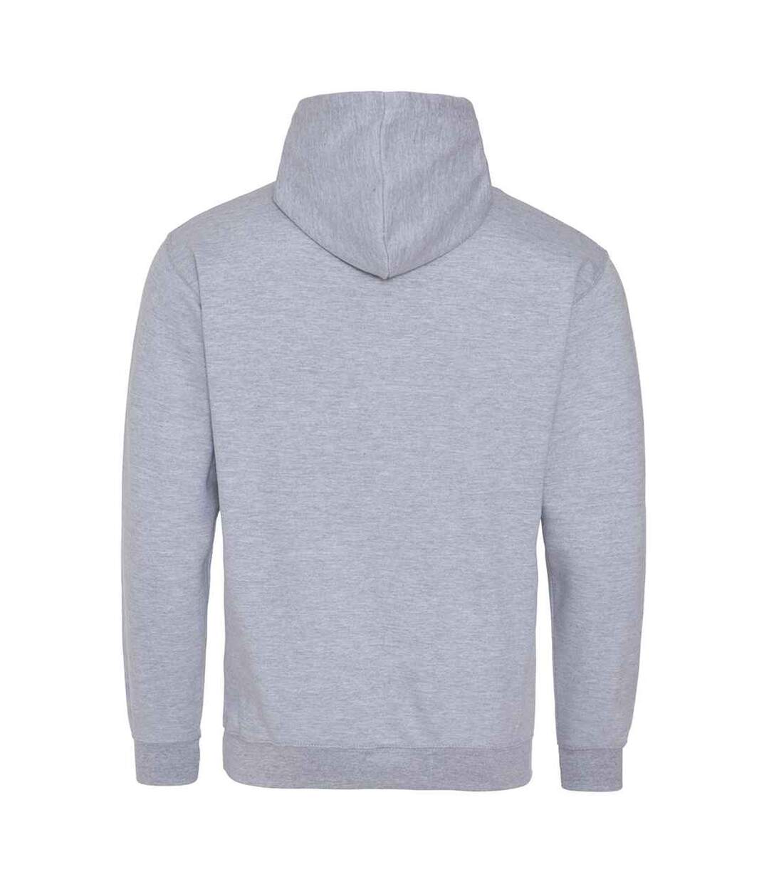 Sweatshirt varsity homme gris chiné / bleu saphir Awdis-2