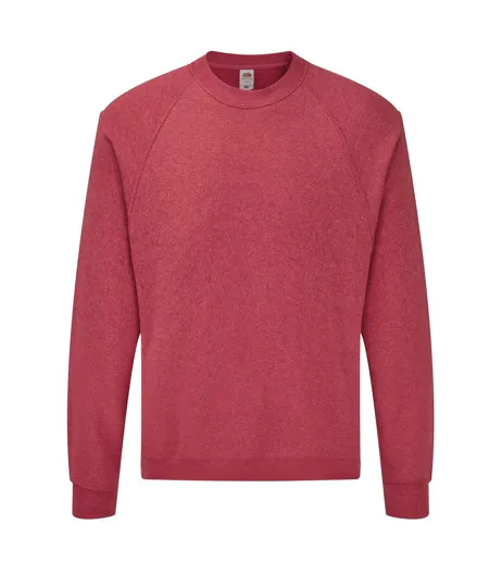 Pull Classic Homme Rouge Chiné Fruit Of The Loom