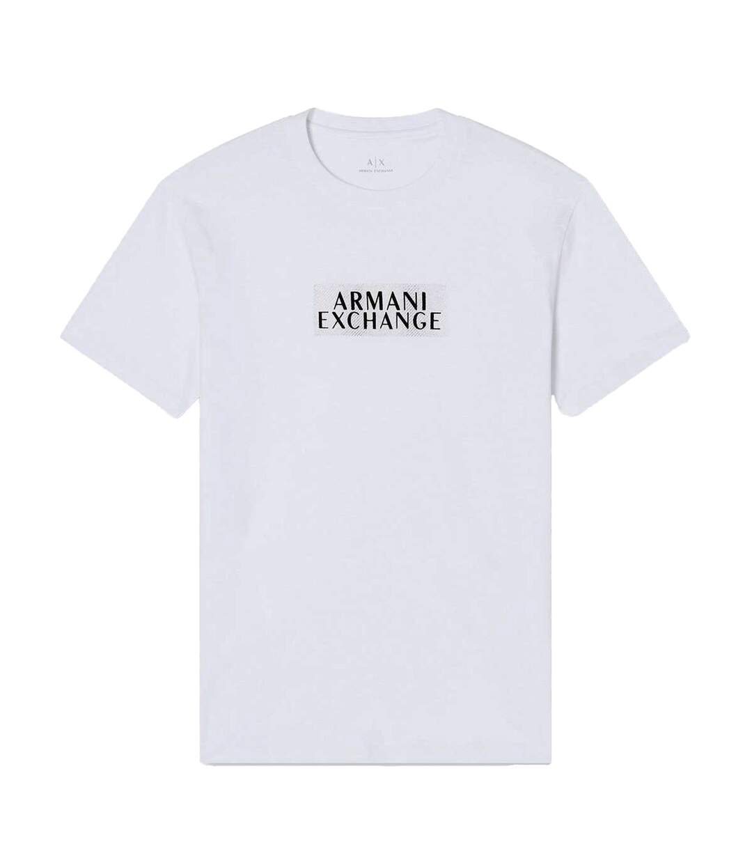 T-shirt Motif/style Logo Homme Blanc Jaune Or Armani Exchange-3
