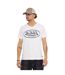 T-shirt homme en jersey col V rouloté imprimé devant Ron Vondutch-1