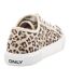 Womens/ladies Onlnicola Trainers Cream Leopard Only-2