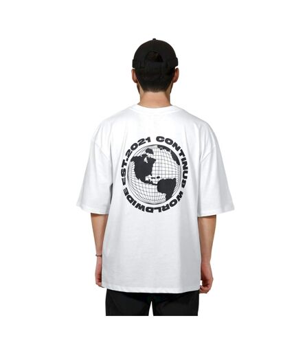 T-shirt around the world adulte blanc Hype