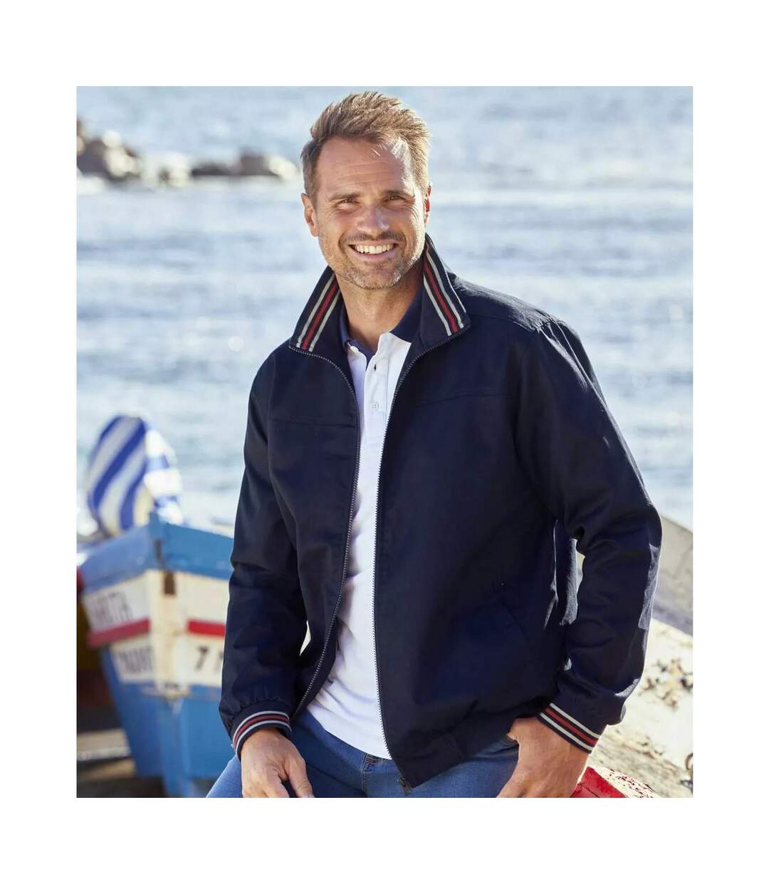 Veste homme bleu marine Atlas For Men-4