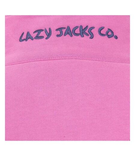 Sweat Motif/style Logo Femme Rose Lazy Jacks