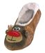 Ladies Christmas Novelty Rudolph Slippers