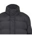 Mens Hidden Zip Puffer Jacket Black NY Concept-3