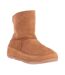 Womens/ladies Mukluk Suede Winter Boots Tan FitFlop-1