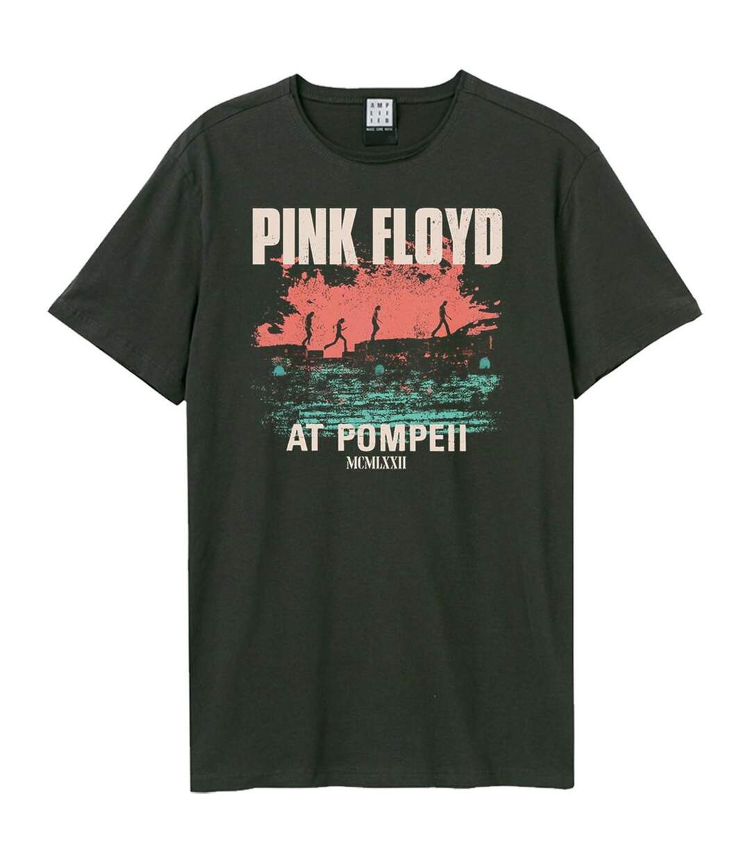 T-shirt Style Pink Floyd Pompeii Album Cover Adulte Charbon Amplified-1