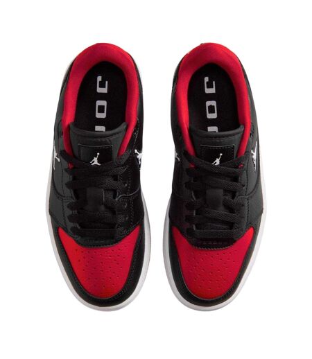 Womens/ladies Air Jordan Access Leather Trainers Black Red Nike