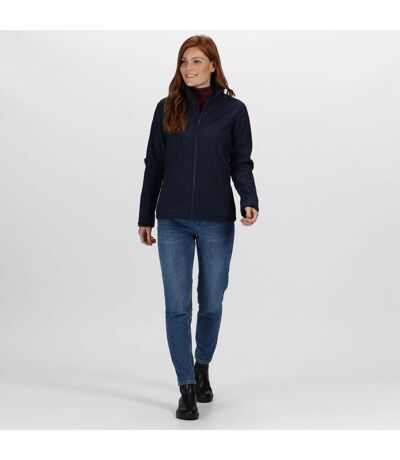 Regatta Womens/Ladies Ablaze 3 Layer Membrane Soft Shell Jacket (Navy) - UTRG5484