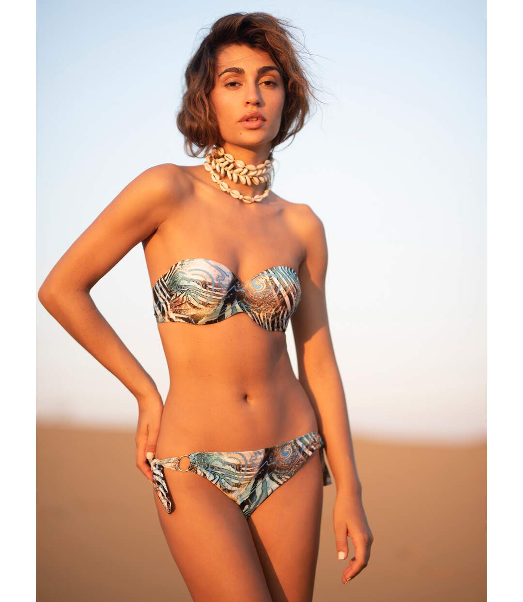 Haut maillot de bain bandeau préformé Casablanca Luna Splendida-4