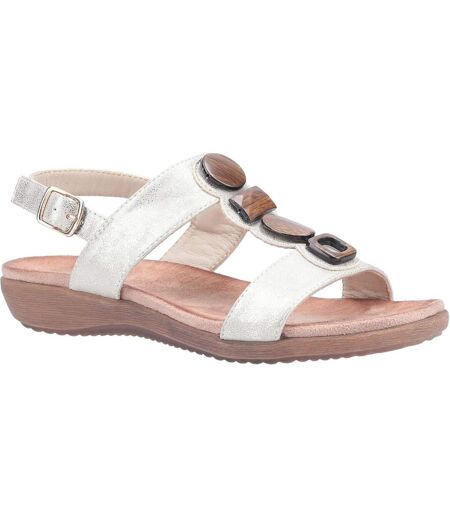 Sandales rosa femmes beige Fleet & Foster