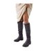 Womens/ladies karina ruched flat knee-high boots grey Dorothy Perkins