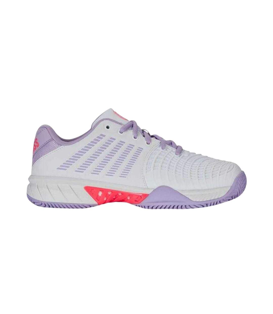 Womens/ladies Express Light 3 Clay Trainers White Violet K-Swiss-4