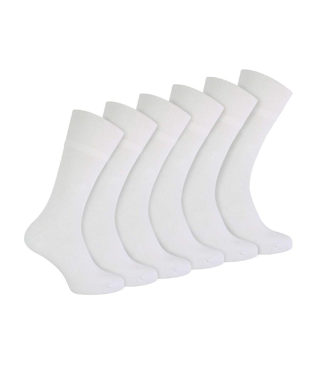 IOMI - 6 Paires Homme Chaussettes Diabétiques Sans Elastique Bambou-1
