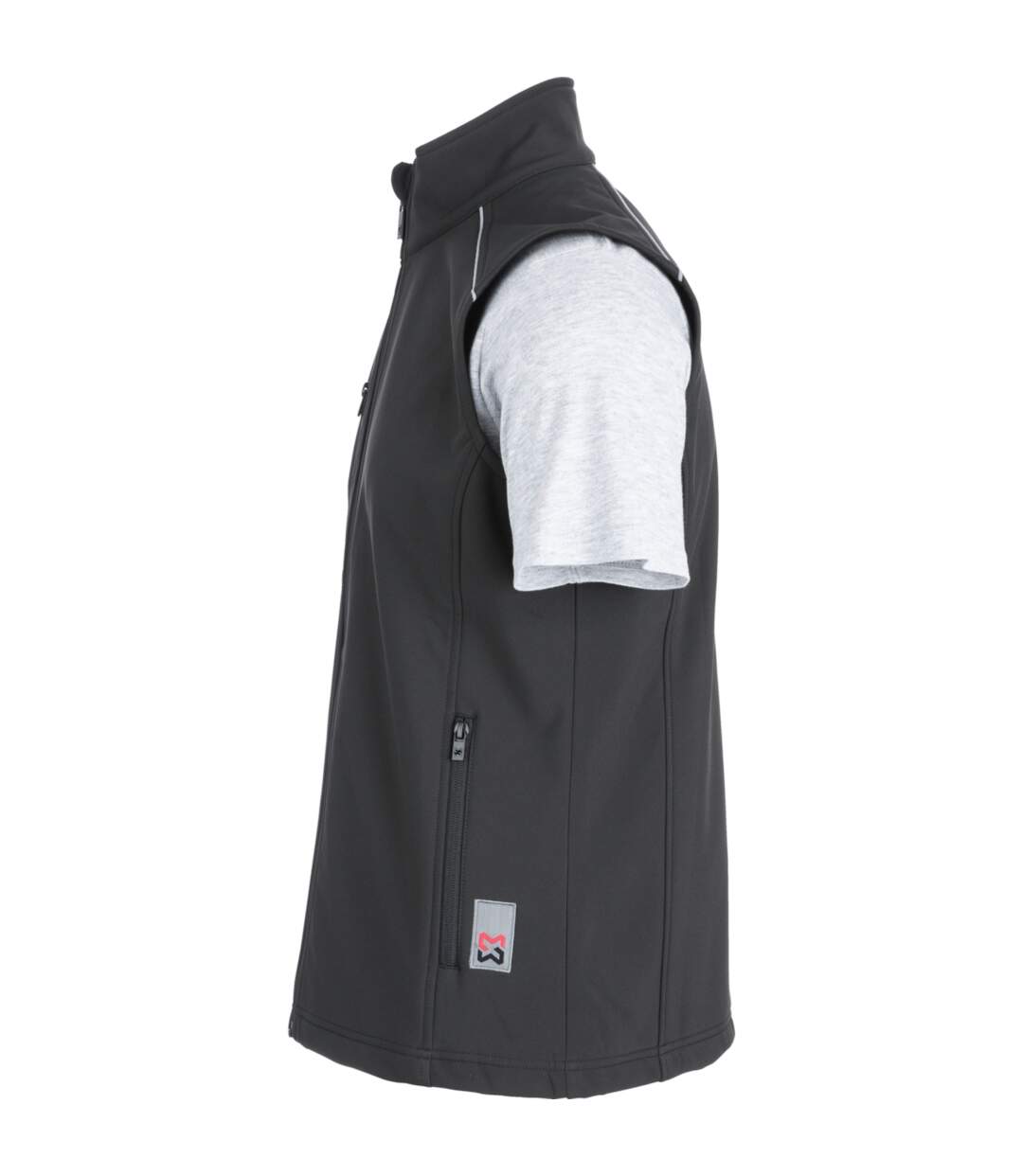 Gilet de Travail Softshell City noir-3