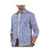 Chemise imprimé bleu homme freeman porter jeremiah daisies-1
