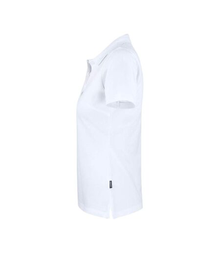 Womens/ladies Sunset Polo Shirt White James Harvest