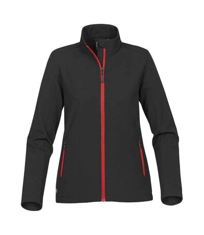 Veste Softshell Orbiter Femme Noir Rouge Vif Stormtech