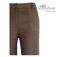 MAYFLOWER Basic Lin : Pantalon femme en lin fluide coloris Choco pour un été chic-4