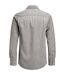 Mens Sheridan Chest Pocket Shirt Light Grey Melange Jack And Jones-3