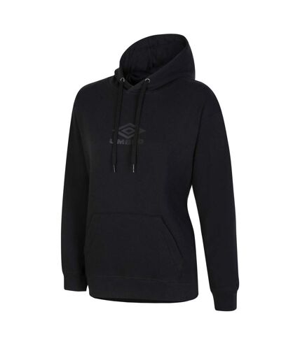 Womens/ladies diamond overhead hoodie black Umbro