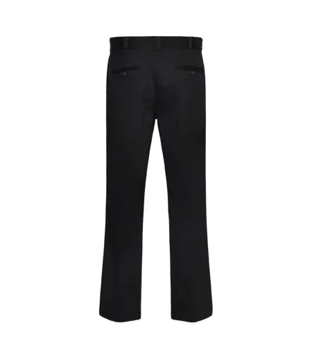 Mens Cotton Blend Suit Trousers Black Hugo