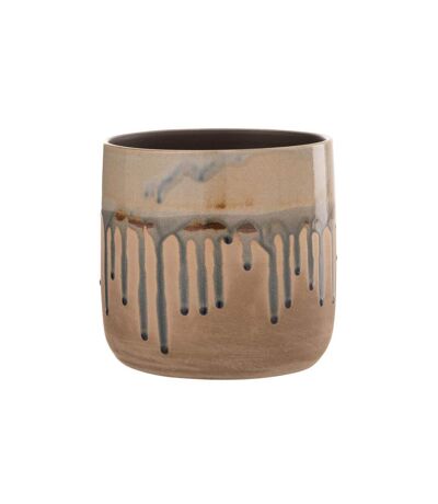 Cache-Pot en Céramique Droplet 18cm Beige