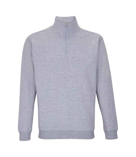 SOLS Unisex Adult Conrad Marl Quarter Zip Sweatshirt (Grey Marl) - UTPC5882