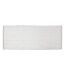 Tapis de Salle de Bain Tissé Épais 50x120cm Blanc-1