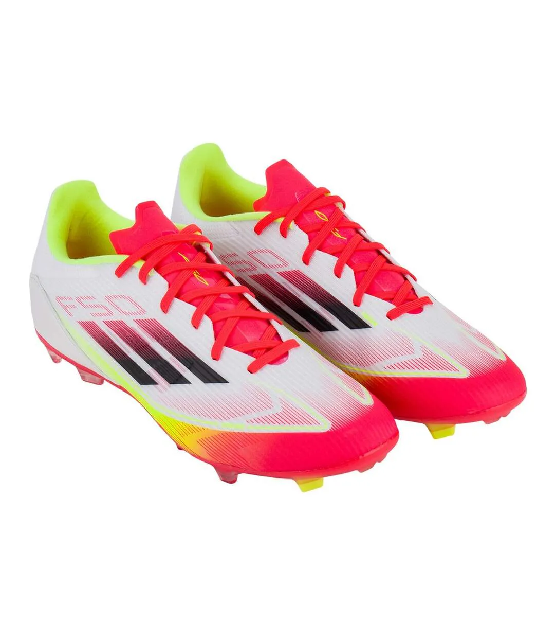 Chaussures De Foot Pour Terrain Ferme League Homme Blanc Rouge Adidas-1
