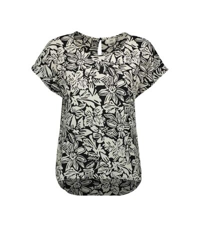 Blouse Beige/Noir à Motifs Femme JDY Piper - 36