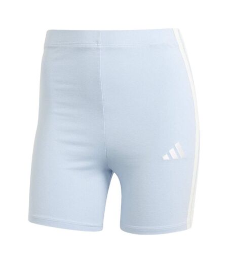 Short De Motard Motif/style 3 Rayures Femme Bleu Pâle Adidas