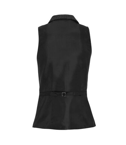 Premier Womens/Ladies Herringbone Waistcoat (Dark Grey) - UTRW6601