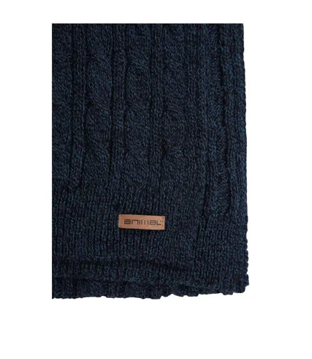 Drew Knitted Scarf One Size Navy Animal