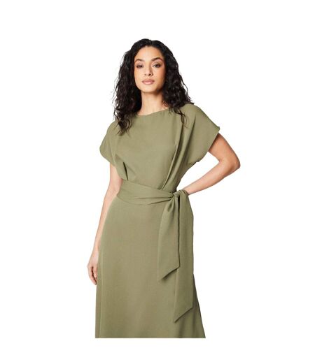 Robe mi-longue femme vert sombre Principles