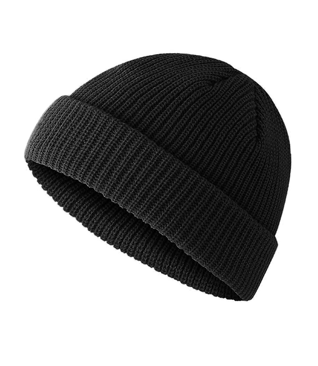 Fisherman Mini Recycled Beanie Noir Beechfield-3