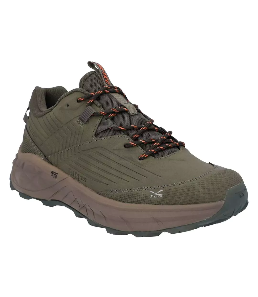 Chaussures De Marche Fuse Trek Homme Vert Kaki Clair Hi-Tec-1