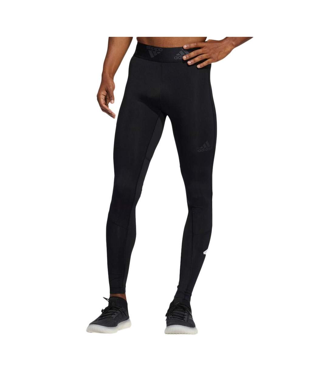 Legging Noir Homme Adidas 3 Bar - S-1