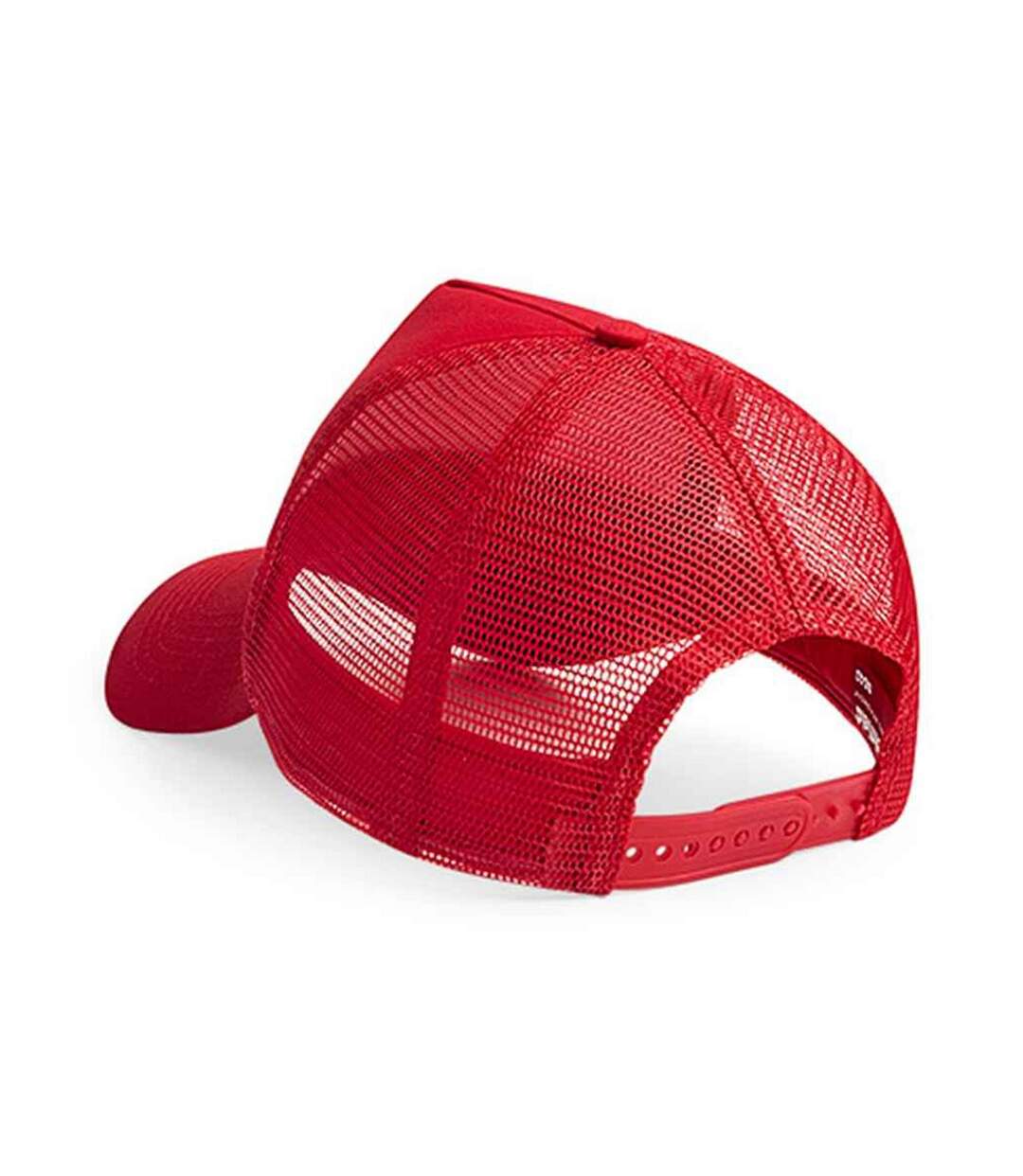 Casquette trucker adulte rouge classique Beechfield-2