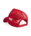 Casquette trucker adulte rouge classique Beechfield