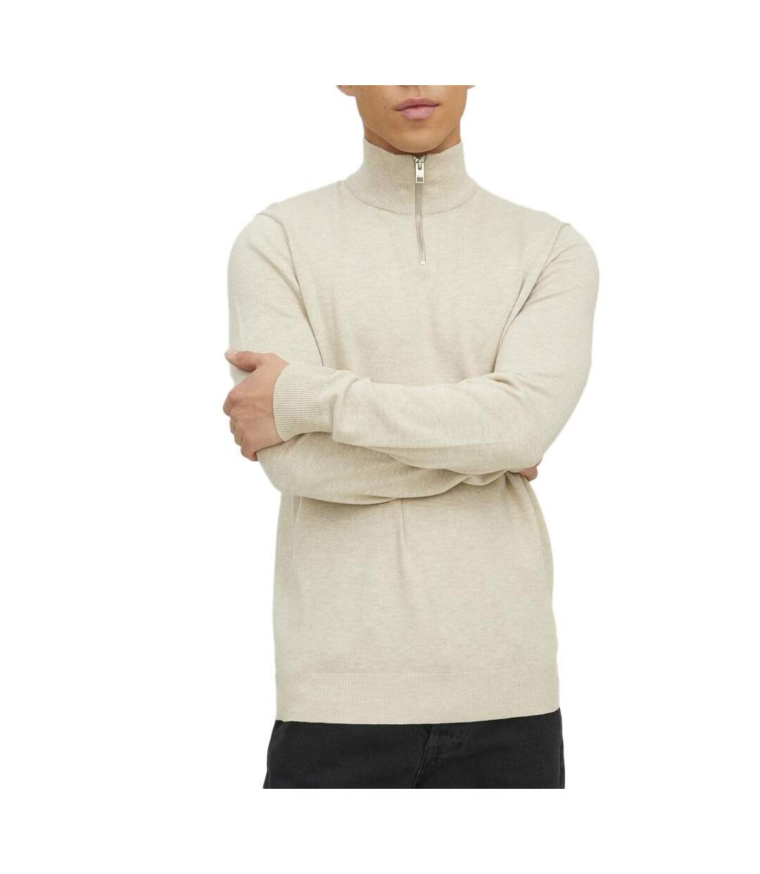Pull beige homme jack & jones hemil-1