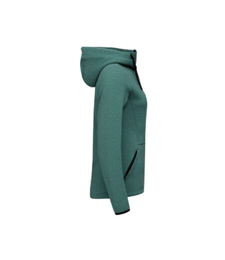 Womens/ladies Pemberton Lightweight Full Zip Hoodie Pine Green Cutter & Buck