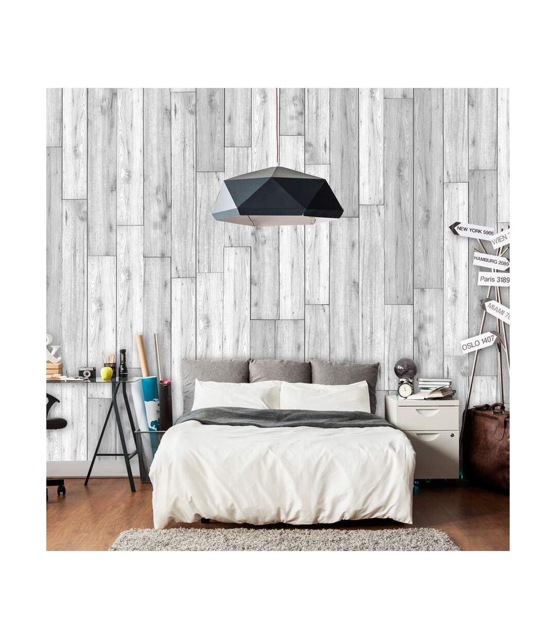 Papier Peint Charm of the Greyness 50x1000cm-1