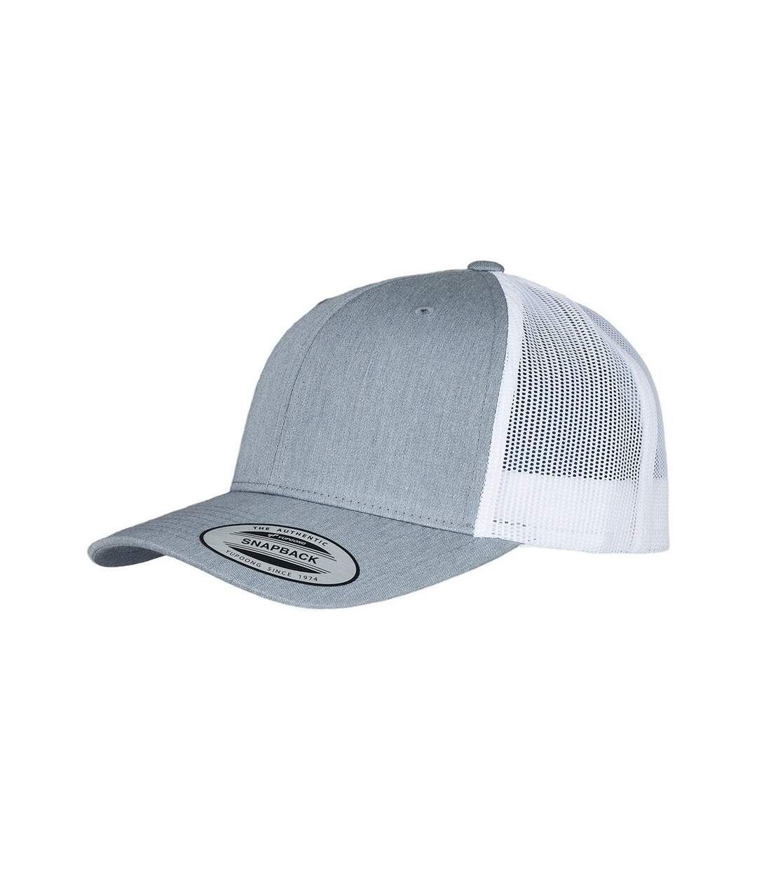 Casquette trucker retro adulte gris / blanc Flexfit-1