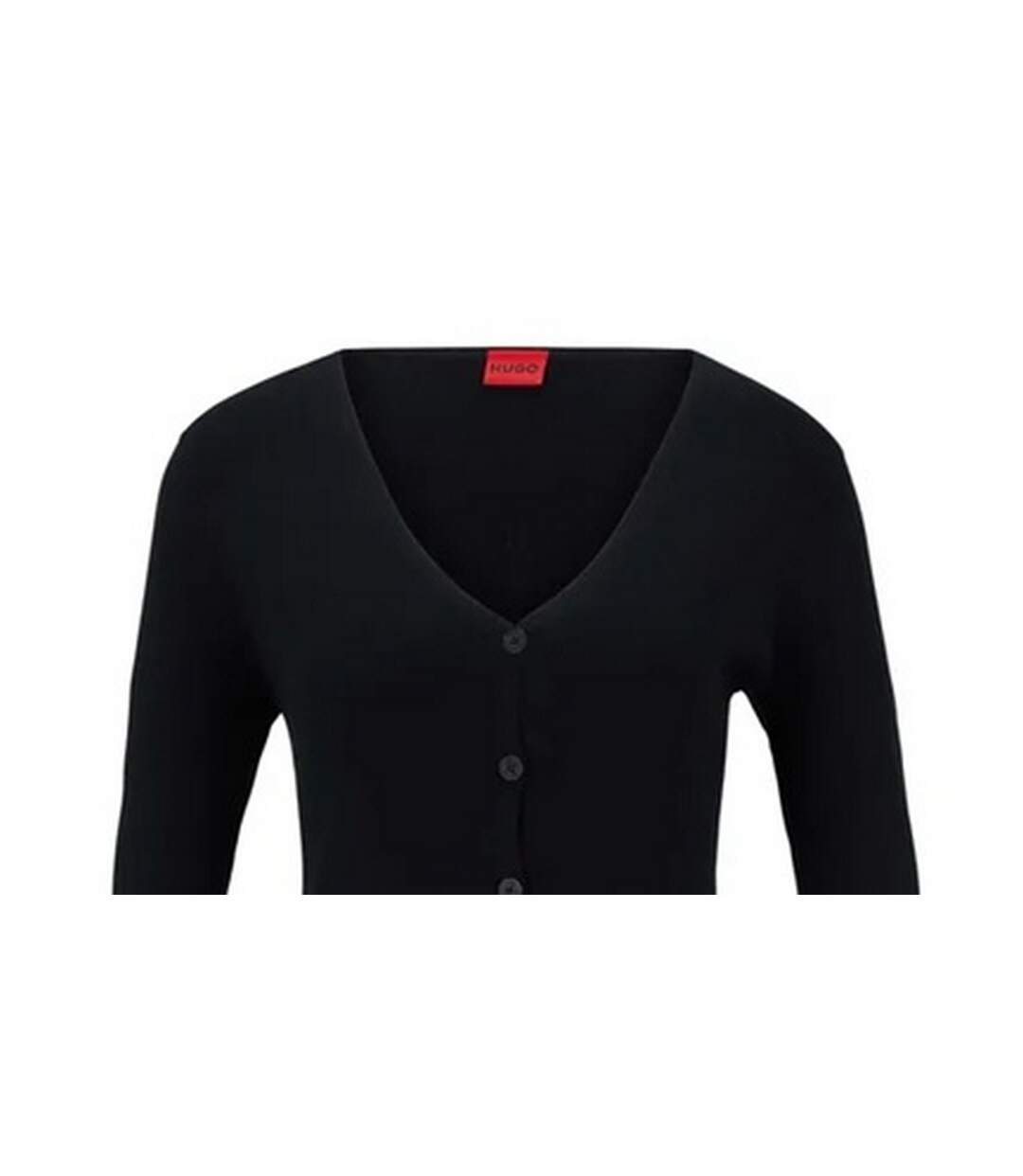 Cardigan Sanderin Femme Noir Hugo-2