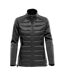 Womens/ladies Narvik Hybrid Soft Shell Jacket Black Dolphin Heather Stormtech-1