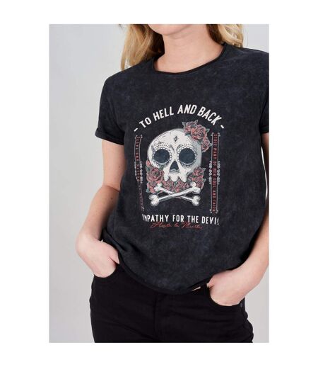 T-shirt imprimé tête de mort SKULLY